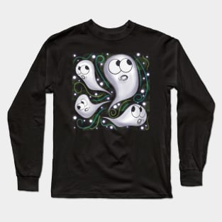 Spooky Cute Ghosts/Ghouls BG Long Sleeve T-Shirt